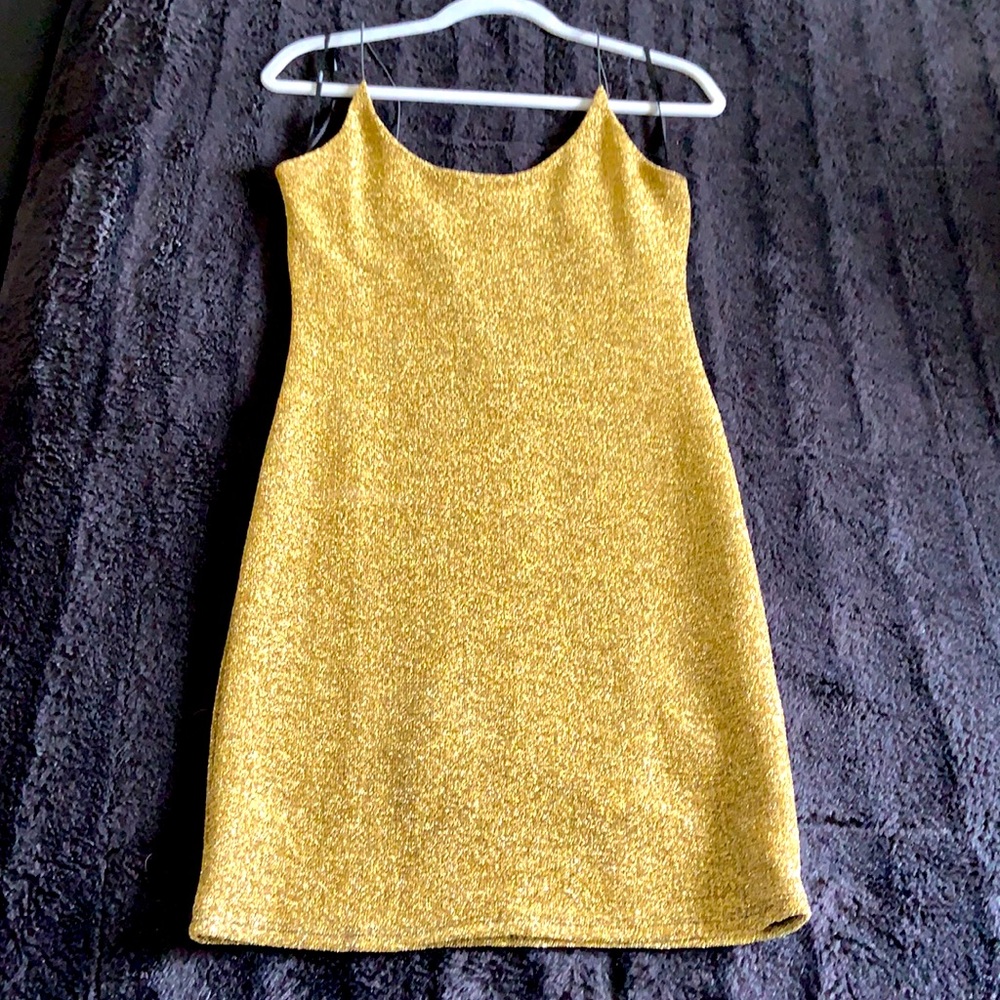 Sparkly Gold Forever 21 Cocktail Dress